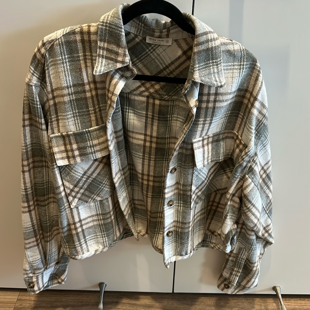 Cute light flannel jacket